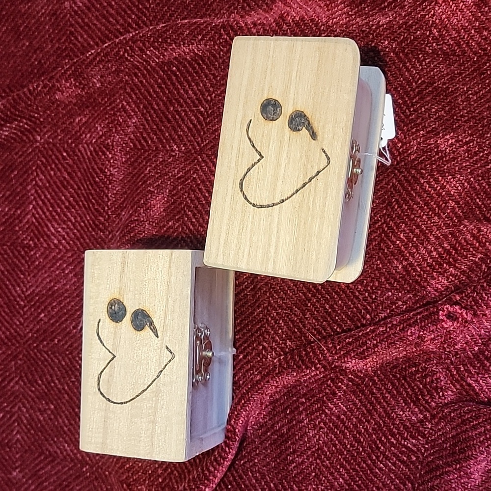 Heart semi-colon trinket boxes